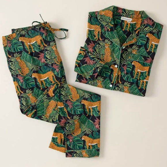 Posh Peanut Jungle Print Pajamas Set Medium - Picture 2 of 10
